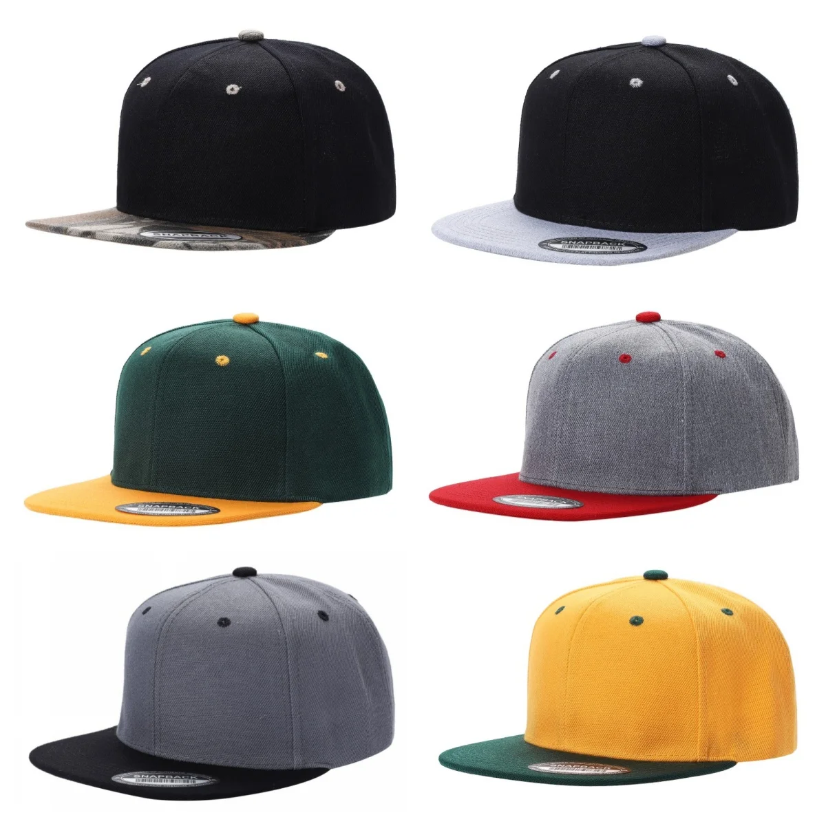 6 Fresh Start Hip Hop Caps - Premium Fabric, Baseball Style, Fashionable Design