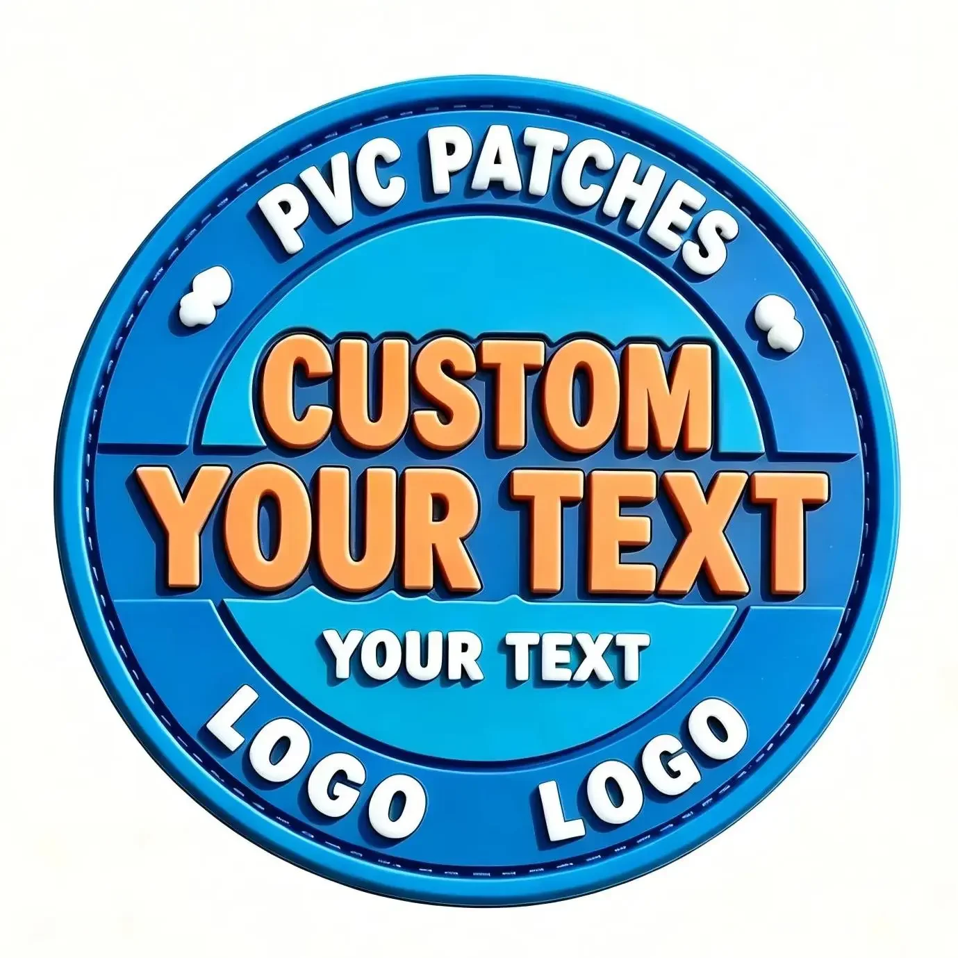 Low MOQ Wholesale Cute Funny 2D PVC Patches 3D Rubber Morale Stickers Waterproof DIY Decor for Bag Strap Armband Jacket Clothing