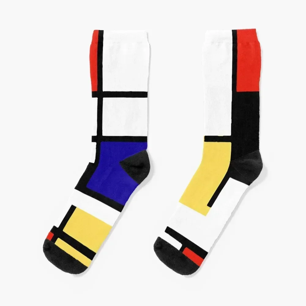 Mondrian Socks gift christmas gift essential winter thermal Boy Child Socks Women's