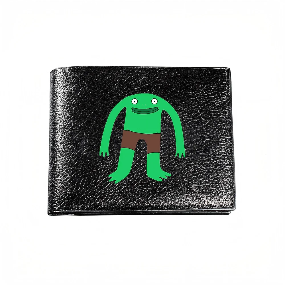 Green Monster Design Men's Wallet Casual Business Fashion Card Holder Unique Print Stylish Accessory for Everyday Use