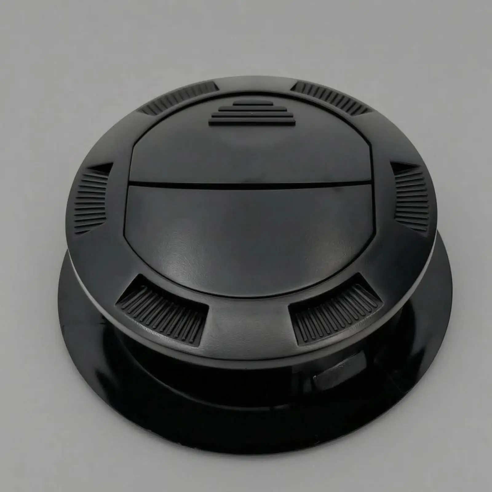Adjustable Car Air Vent Round Grille Cover 100mm Outer Edge for 75mm Hole with Closeable Flap Ventilation Sheet Vehicle