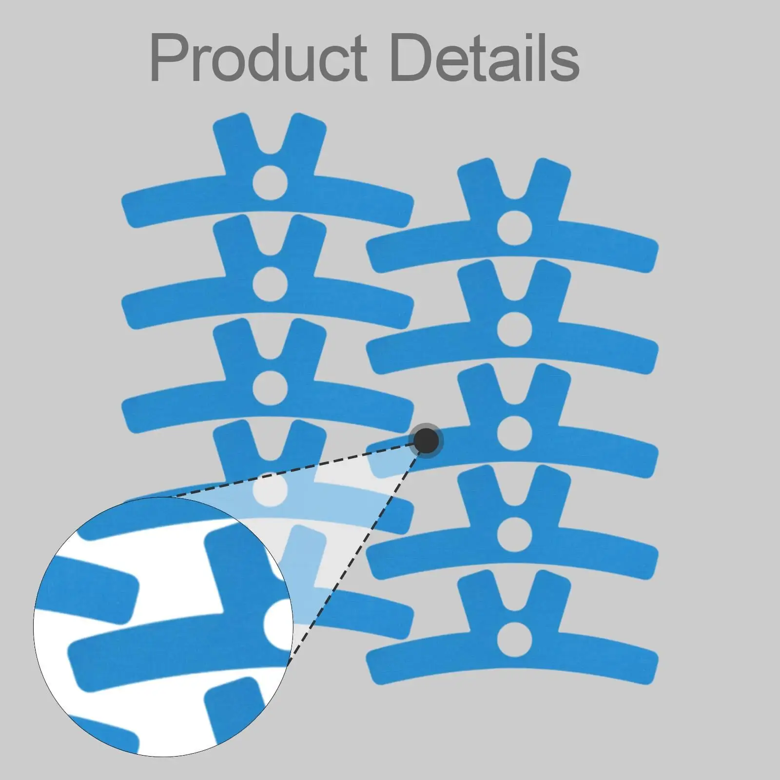 

10 Pieces Pre Cut Kinesiology Tape for Shoulder Support Accessories Wrap Athletic Tape for Ankle Body Wrist Fitness Sports
