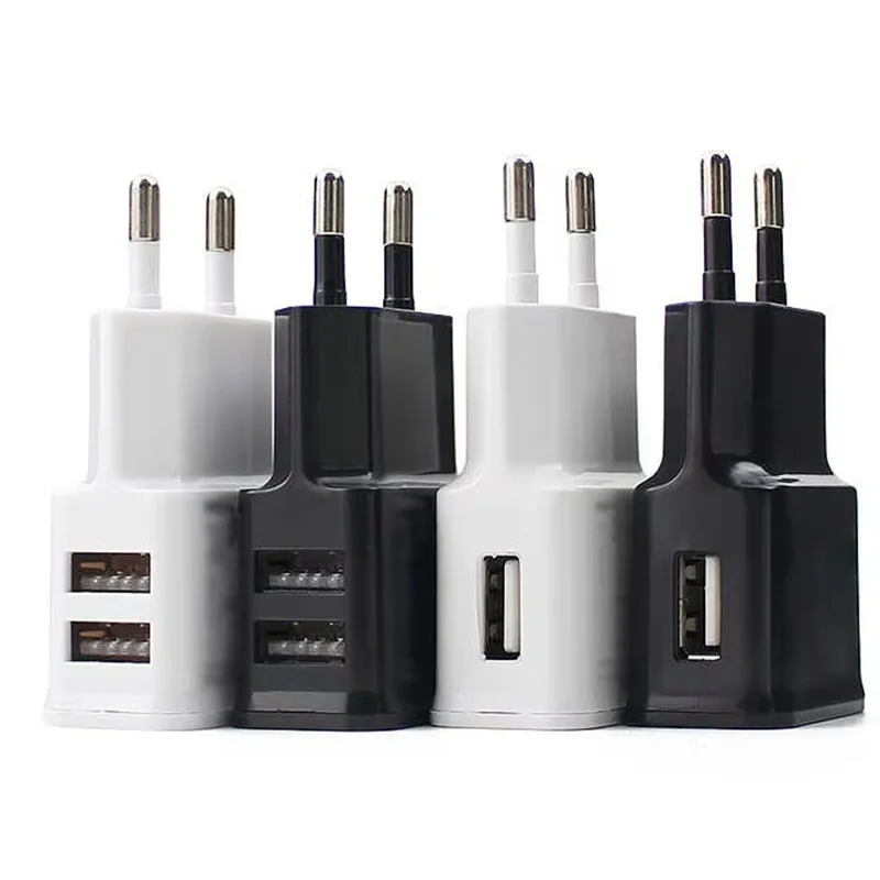 5V 2A USB Ladegerät Dual USB Ladegeräte Handy EU Stecker Power Adapter Reise Ladegerät Für Xiaomi Huawei telefon Power Adapter
