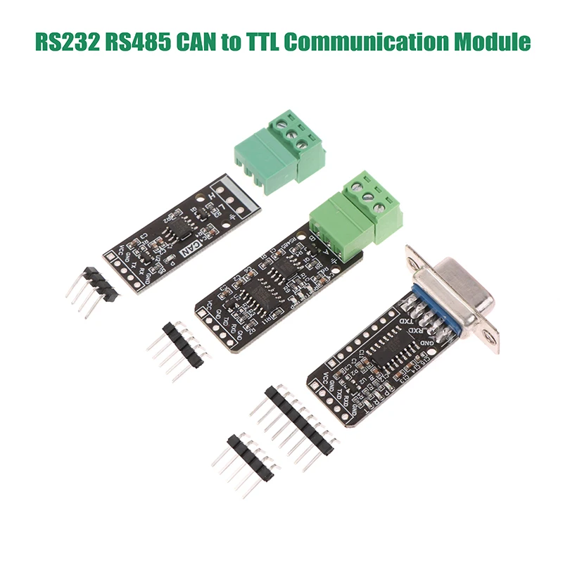 1Pc Stable RS232 RS485 CAN To TTL Serial Port Converter Adapter Communication Module For Microcontroller MCU 3V To 5V TVS DB9