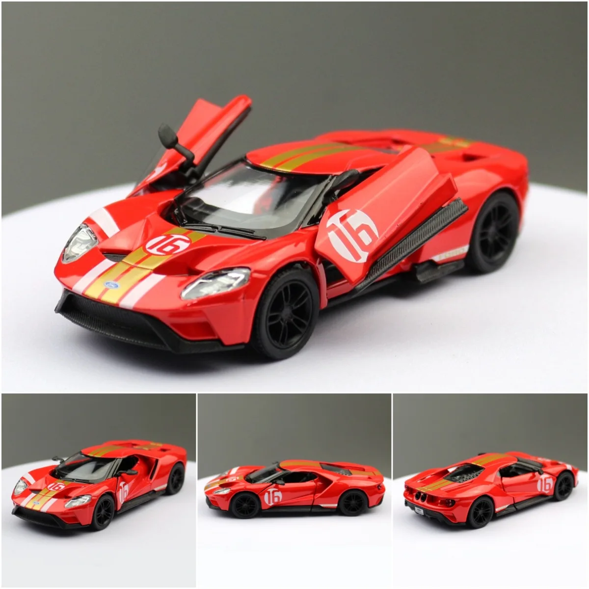 1:38 ford gt 2017 supercar liga carro diecasts & veículos de brinquedo modelo de carro em miniatura escala modelo carro brinquedos para crianças