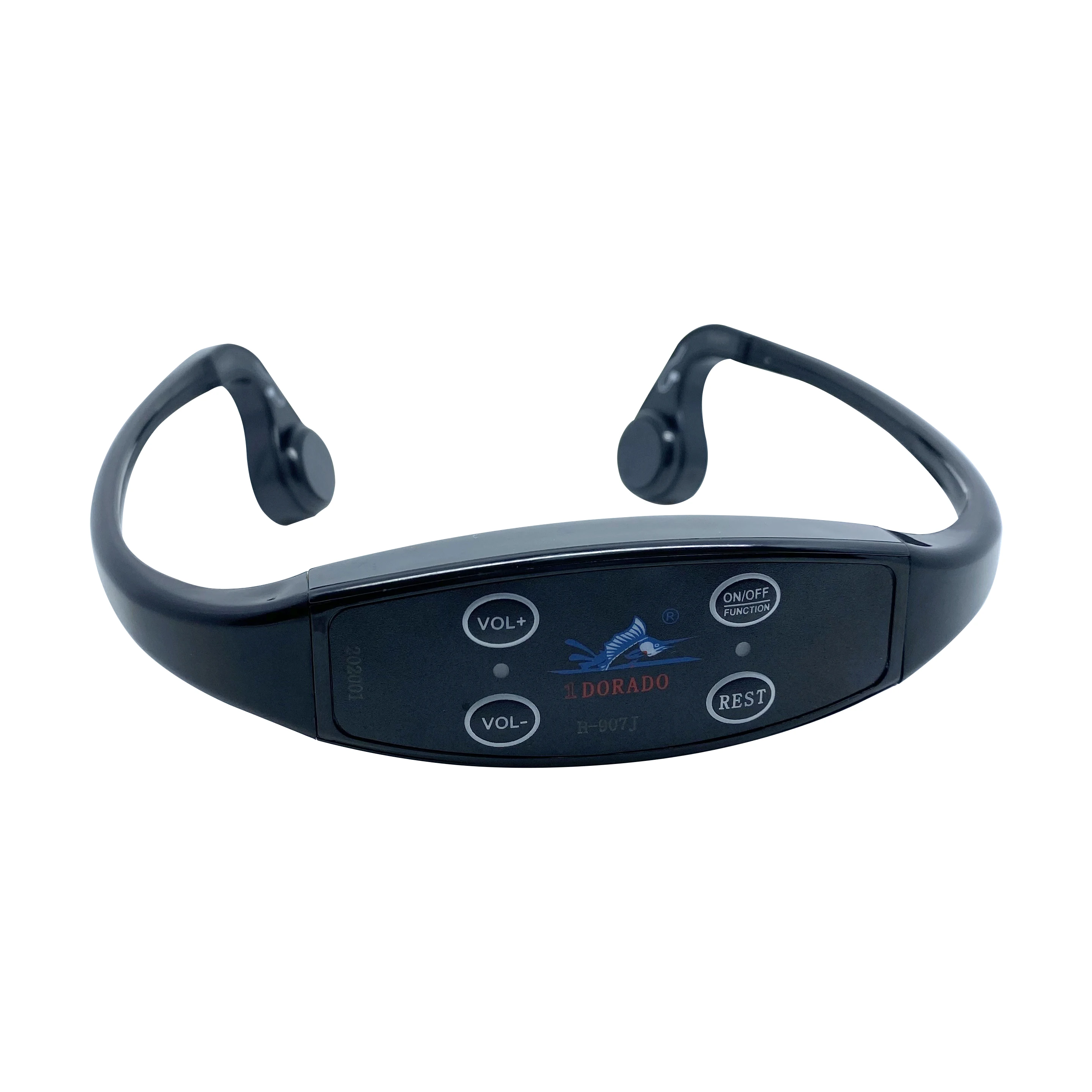 

Real Time Social Distance Swim Training FM Transmitter One Way Communication Waterproof Underwater Bone Conduction Headphone