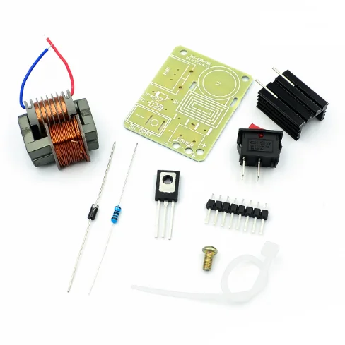 Inversor de generador de encendido de arco de alta frecuencia, Kit de bricolaje Boost Step Up 18650, transformador de núcleo en U Suite de 3,7 V, 15kV, CC de alto voltaje