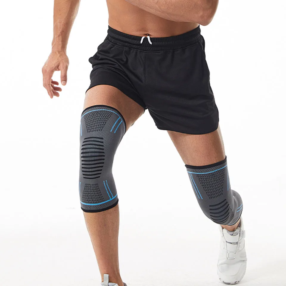 GTUBIKE 1 Pcs Compression Knee Support Sleeve Elastic Knee Pads Brace Springs Gym Sports Protector Basketball Hiking leg guards image 6