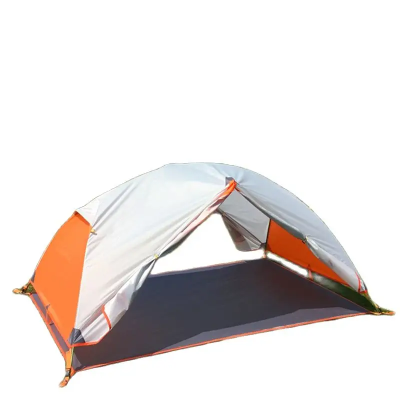 2Persons Ultra-light Aluminum Pole Huba Tent Include Full Set of Inner/outer with Matching Mat 4seasons Windproof Anti-mosquito