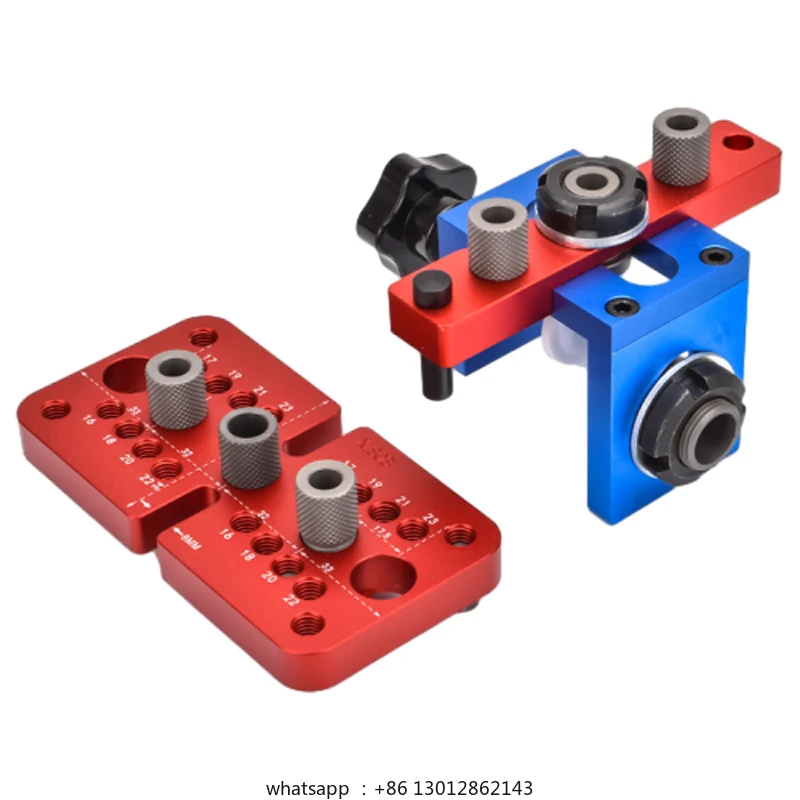 

3-in-1 hole punch, log tenon locator, drilling artifact