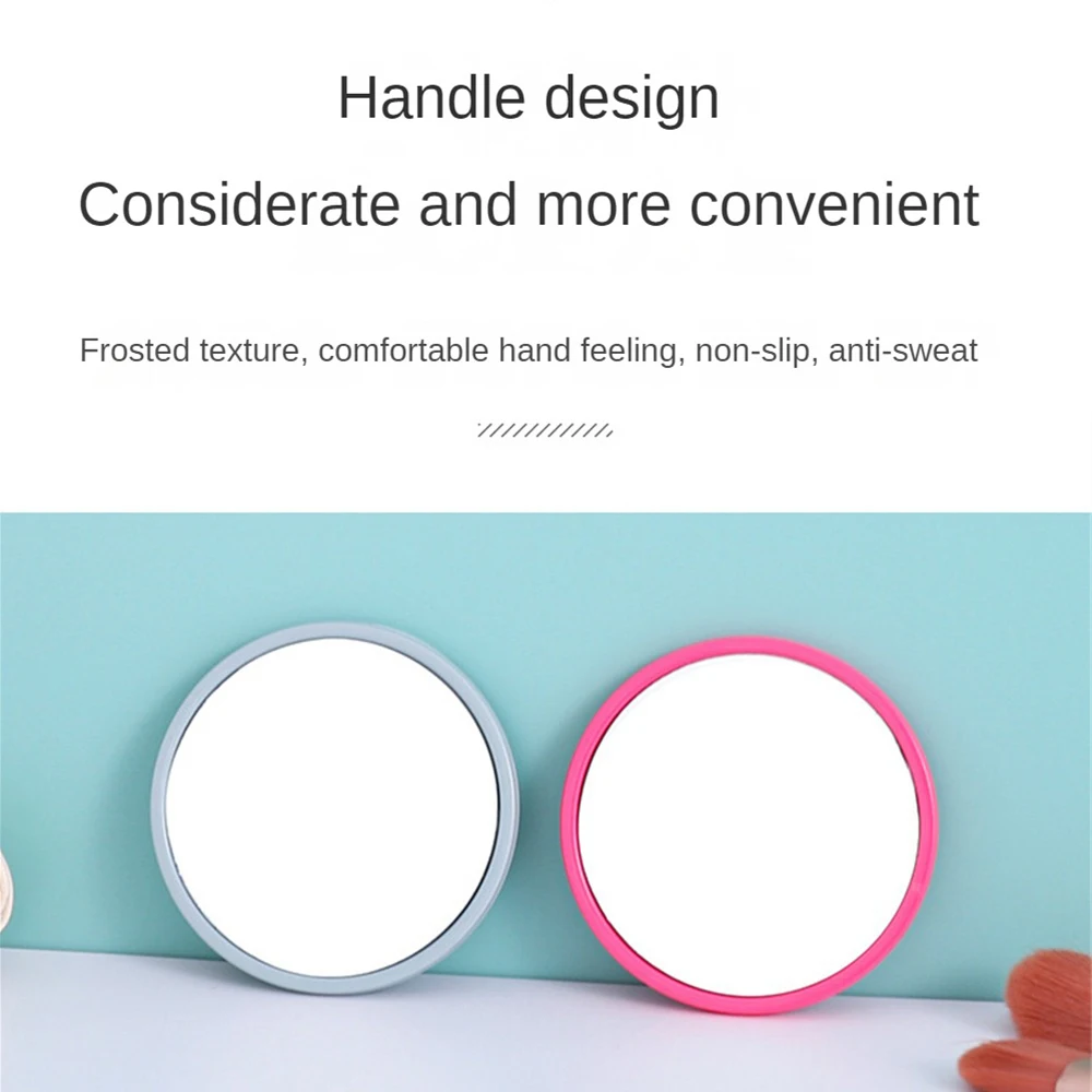 Portable Mini Makeup Mirror Compact Pocket Handheld Mirror 10x Magnifying Double Sided Makeup Mirror Travel Beauty Cosmetic Tool