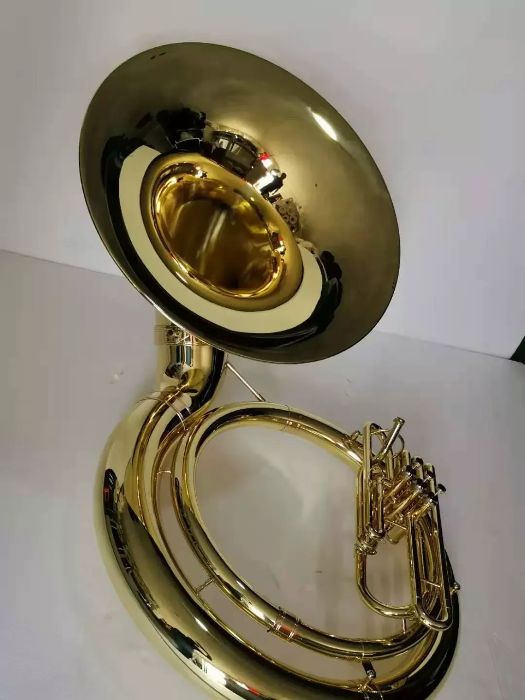 Best sell Brass Sousaphone Good quality Gold lacquer / Silver plated Bb key Sousaphone with brass body