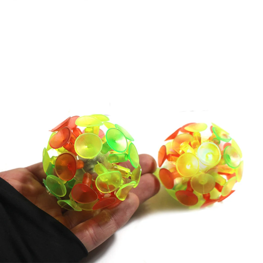 Juguete multicolor para niños, Bola de succión, ventosa