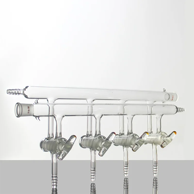 

1PCS Double row tube vacuum gas distributor 4/5/6 section door LH-79 laboratory vacuum glass valve