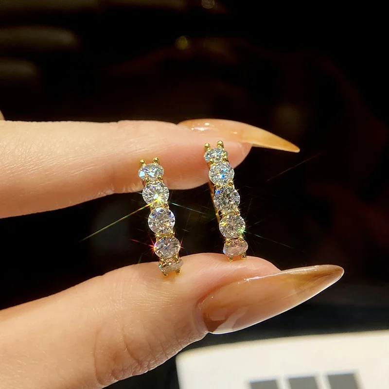 GRA 1,5 ct echte zertifizierte Moissanit-Diamant-Jubiläumsohrringe für Frauen, Geschenk, 925er Sterlingsilber, originaler feiner Luxusschmuck – Detail 3