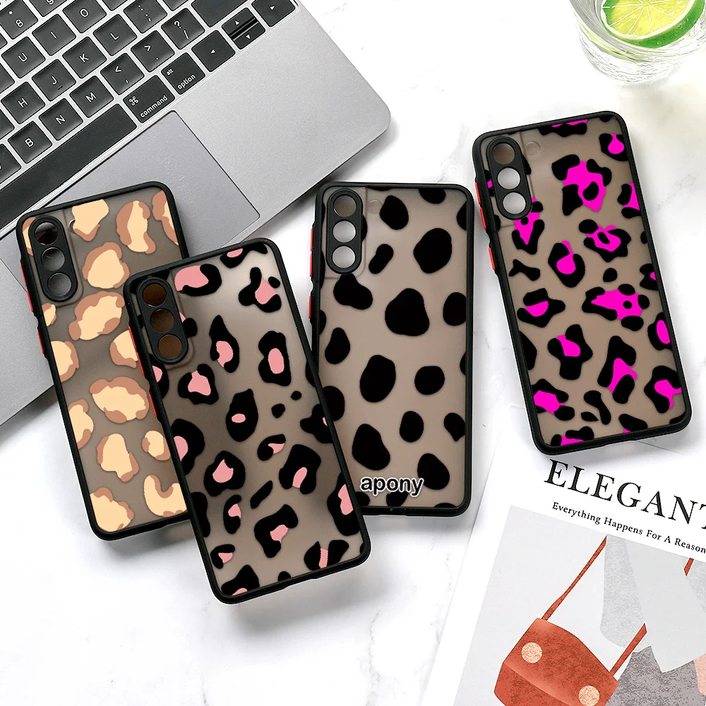 Leopard Cases For Samsung S23 S22 S21 S24 Ultra Case Samsung Galaxy S20 S23 FE S 24 S10 S8 Plus Note 20 Ultra 10 Plus Soft Cover