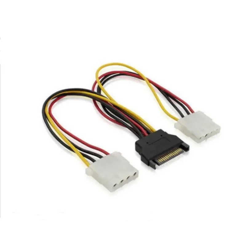 Sata-電源sata電源ケーブル、リバースライン、4ピン、ide電源、1ターン2 sata to ide