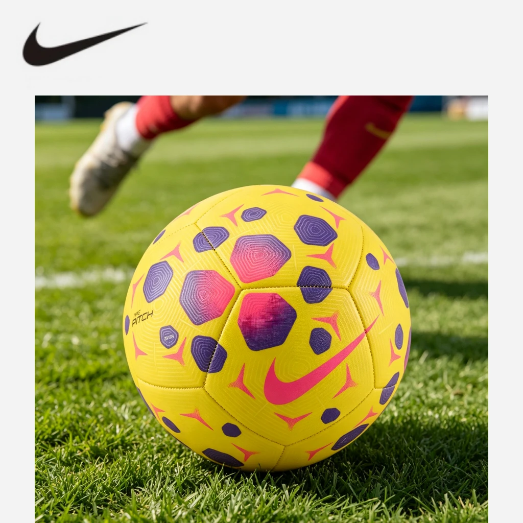 

Nike Football Training Match Practical and Durable Match Ball for Men and Women Machine sewn Anti slip Soccer Ball HV6249-710