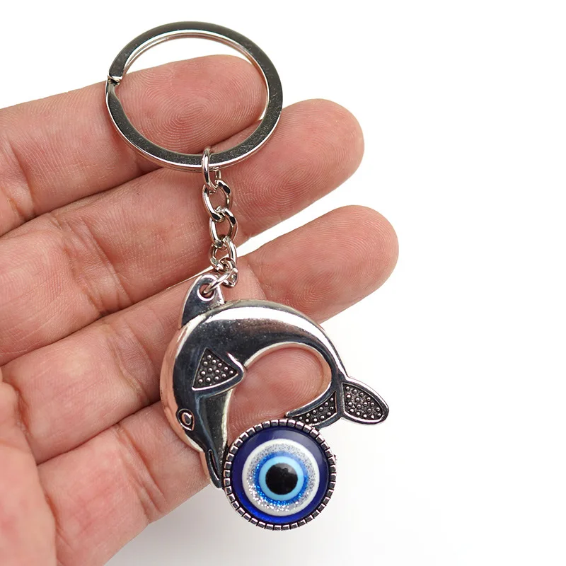 Greek Türkiye Blue Eye Purse Pendant Key Chain Pendant Diamond Slanting Eye Devil Eye Ornament