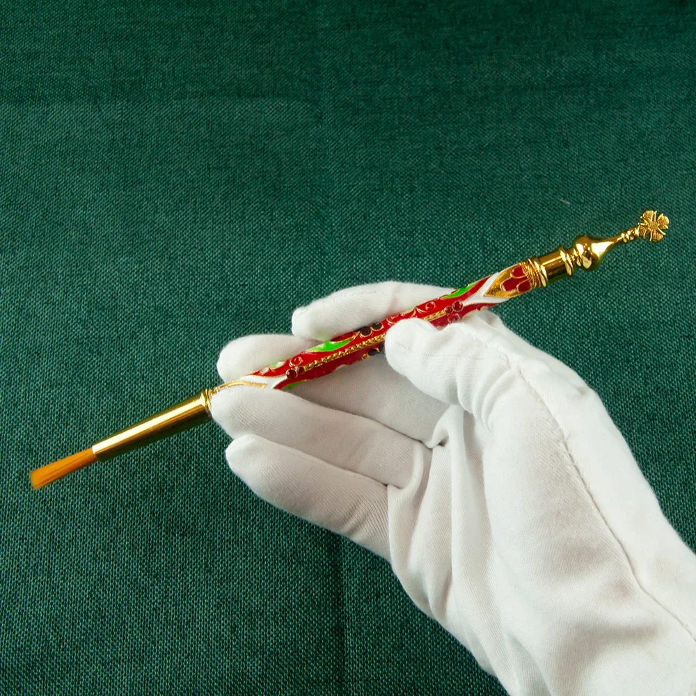 HTISOK 3-teiliges orthodoxes Stiftset, religiöse Schreibutensilien, emailliert und mit goldenen Akzenten verziert, ideal als Geschenk zum Gebet. – Detail 4