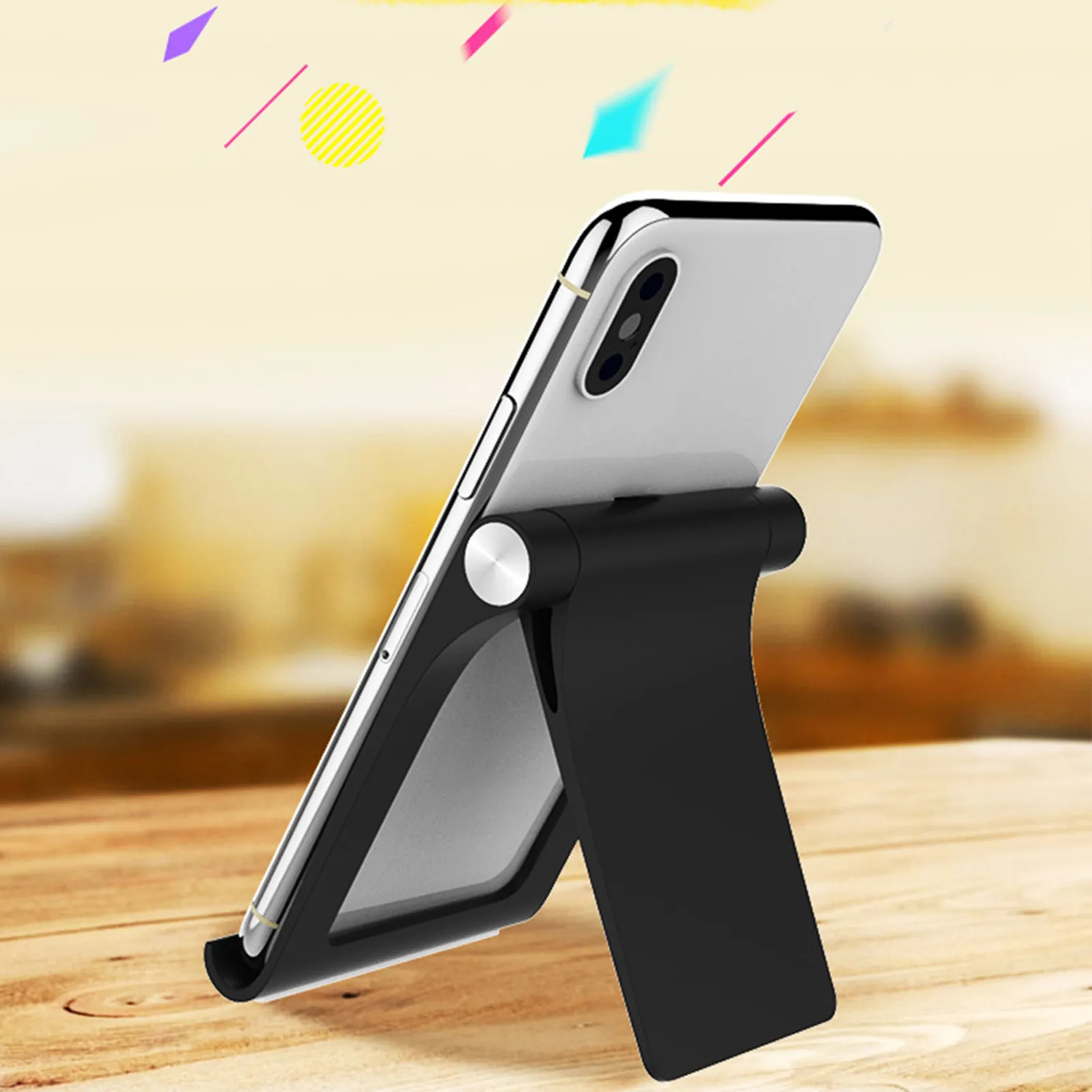 

Folding Adjustable Tablet Stand Holder for Phone and Tablet Robust Anti Slip Base Portable Lightweight Desk Stand Living Room