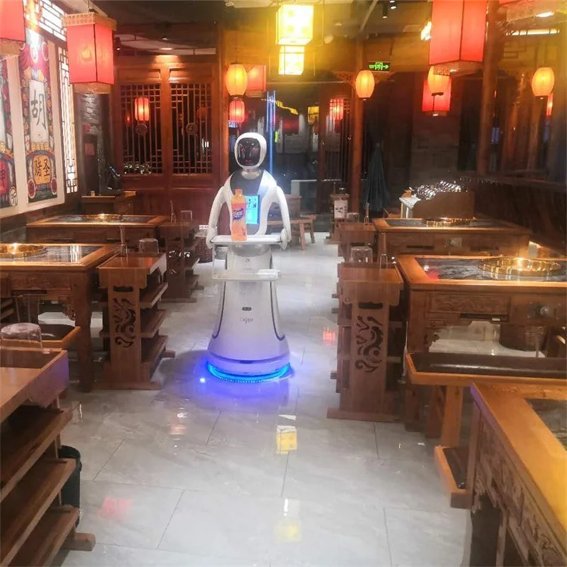 Restaurant Food Serving Robots Remote Control Delivery Waiter Smart AI Robot Waiter Robot/Restaurant Waiter Robot/Robot Waiter