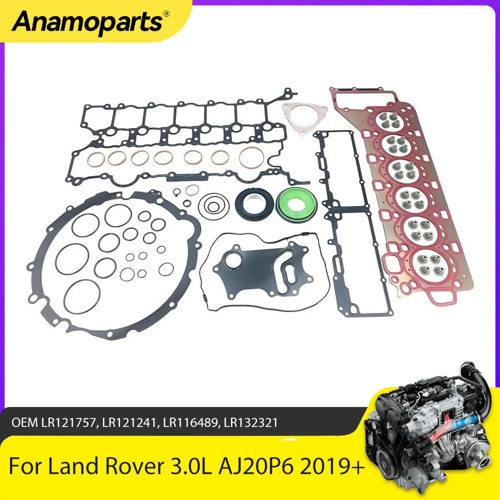 Engine Parts Full Head Gasket Set Fit 3.0 L Gas PT306 For Jaguar Land Rover Discovery Range 3.0L AJ20P6 Turbo S/C Ingenium 2019+