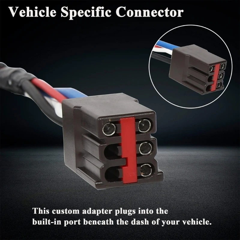 3035-P Trailer Brake Control Wiring Adapter with Molded ABS Housings and Tin-Coated Copper Terminals for 150 250 350 1994-2008