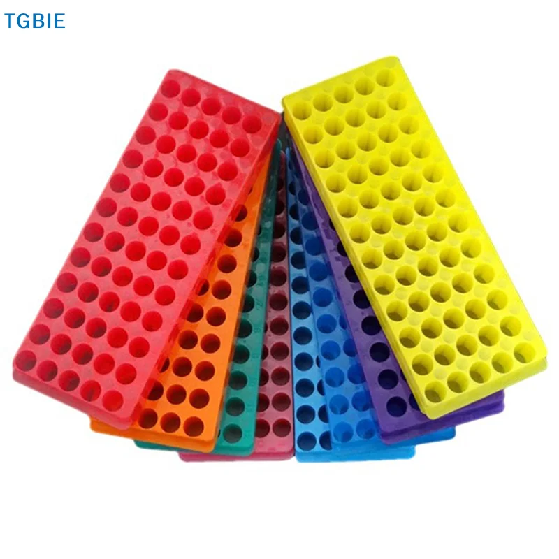 [TL]【TL】NEW High Quality 60 Sockets Centrifuge Test Tube Rack Dual Purpose Double Panel 0.5ml/1.5ml