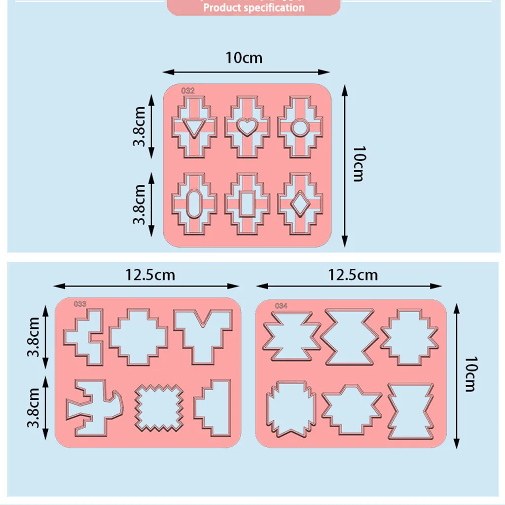 Aztec Shapes Polymer Clay Cutters Mold for Jewelry Earrings Making Pottery Diy Ceramic Pendant Craft Supplies Tools
