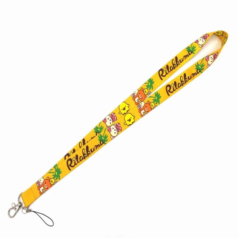 Kawaii Rilakkuma Anime Lanyard | Neck Strap for ID Badge, Keys, Mobile Phone & Camera, Cartoon Character Keychain Gift view 4