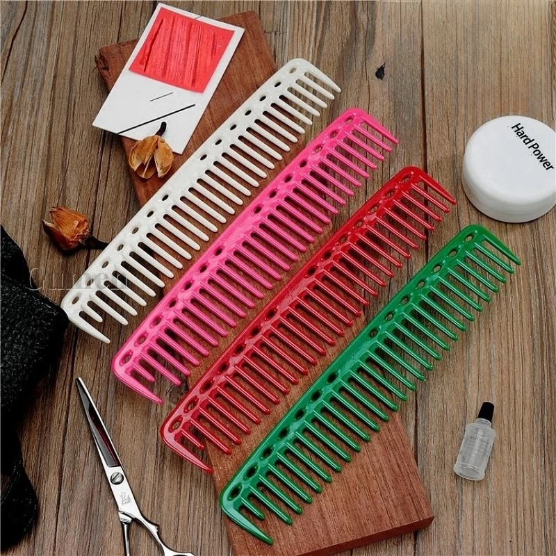 Breit gezahnter Haarschnittkamm Friseur Friseur Haarschneidebürste Antistatisch Tangle Pro Salon Haarpflege Styling Tool