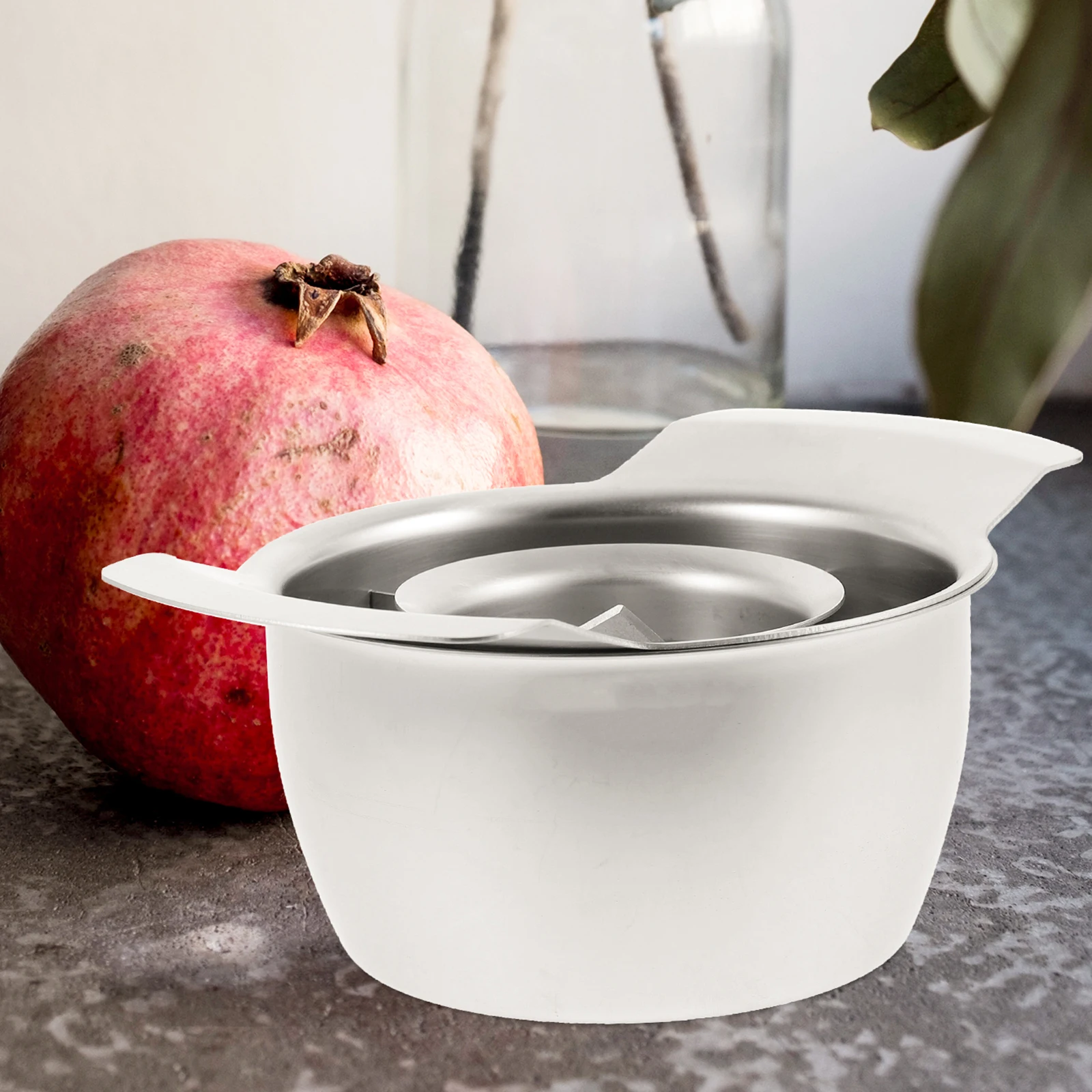 

1 set 1 Set Steel Pomegranate Deseeder Peeling Tool Bowl Fruit Opener Fruit Peeling Tool Kitchen Gadget Thickened Rust-Proof