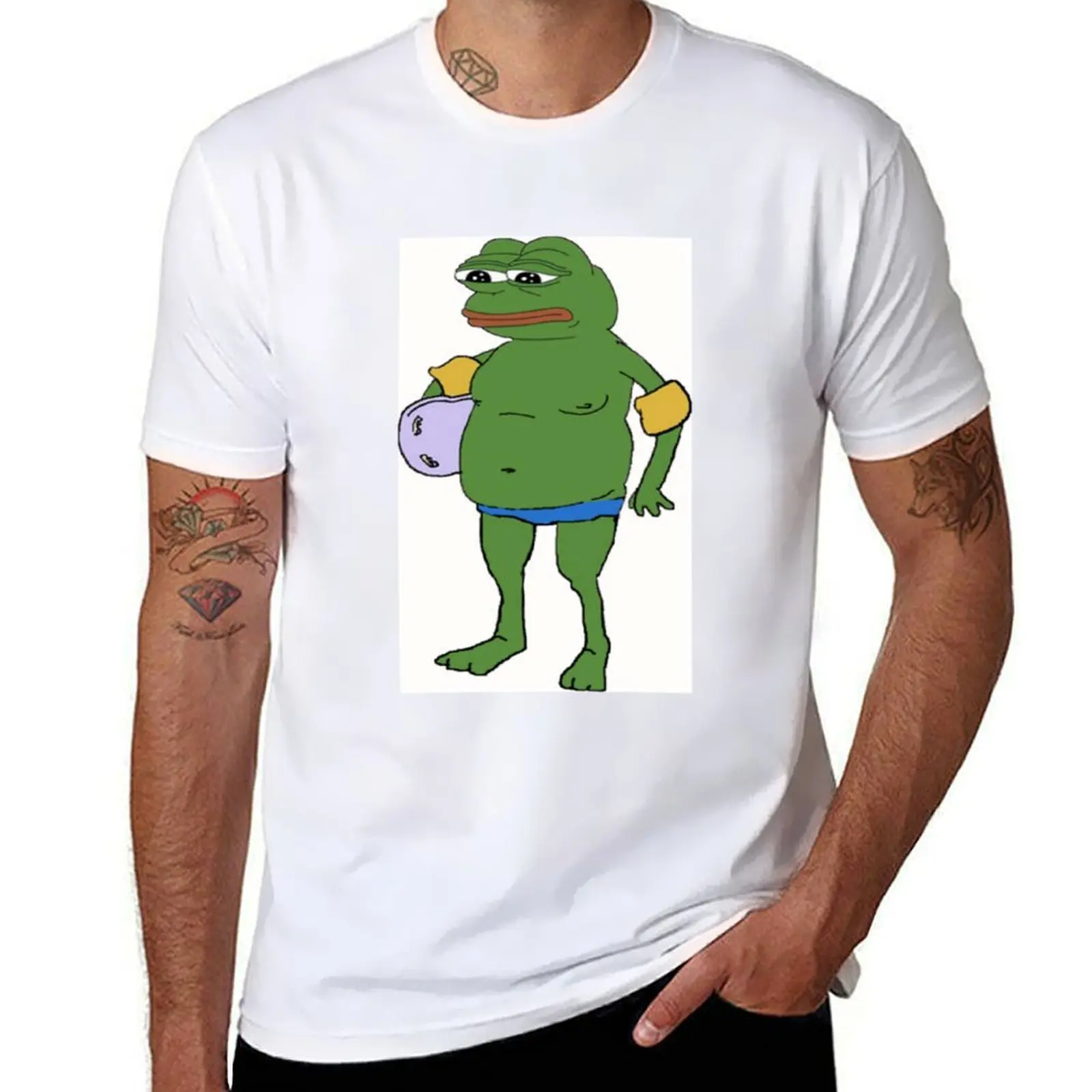 

Pepe frog meme T-Shirt funny t shirts man t shirts for man cotton soft T-Shirt