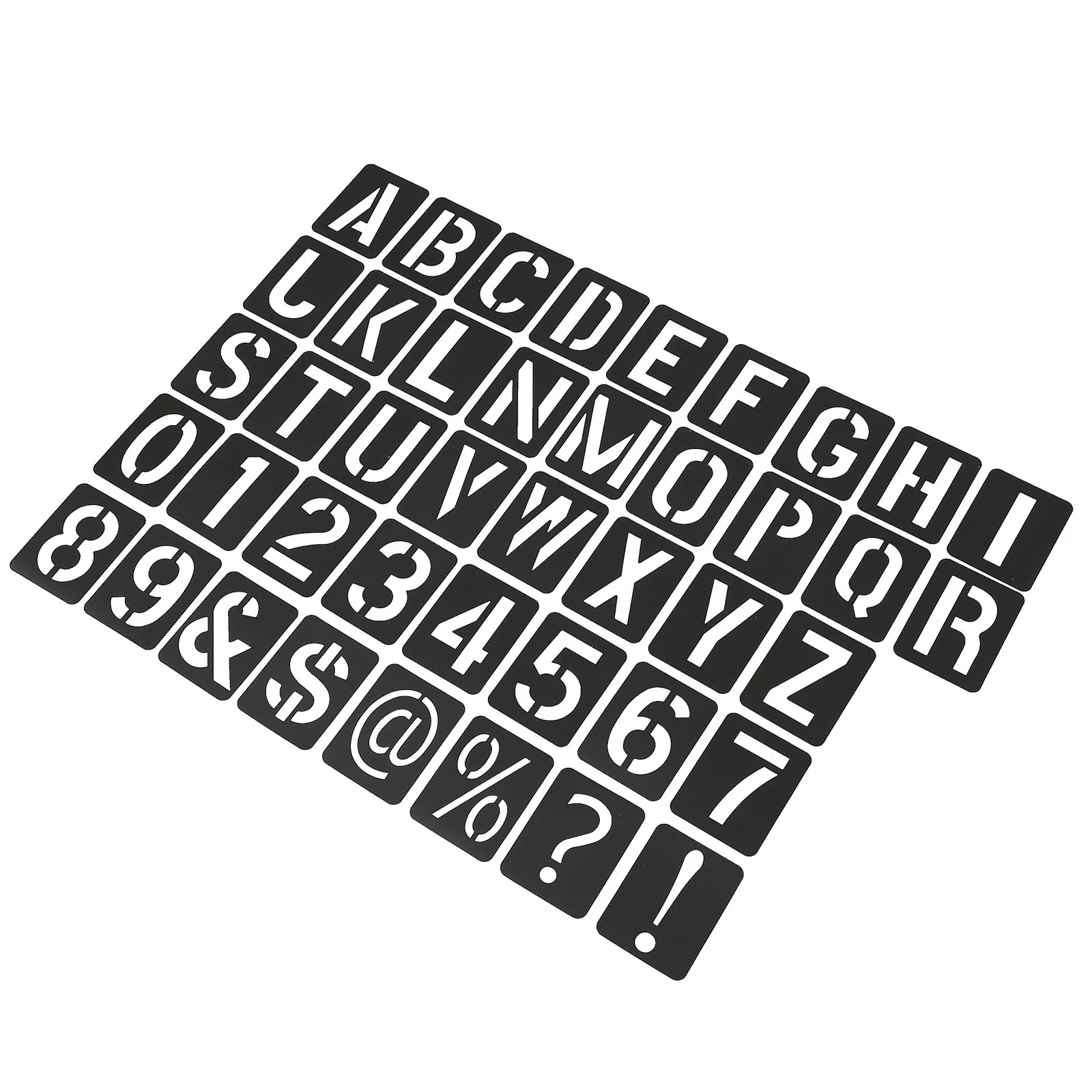 

41pcs Hollow Stencils Letter Templates Alphabet Poster PP Material DIY Painting Art Crafts Reusable Safe Kids Wall Spraying