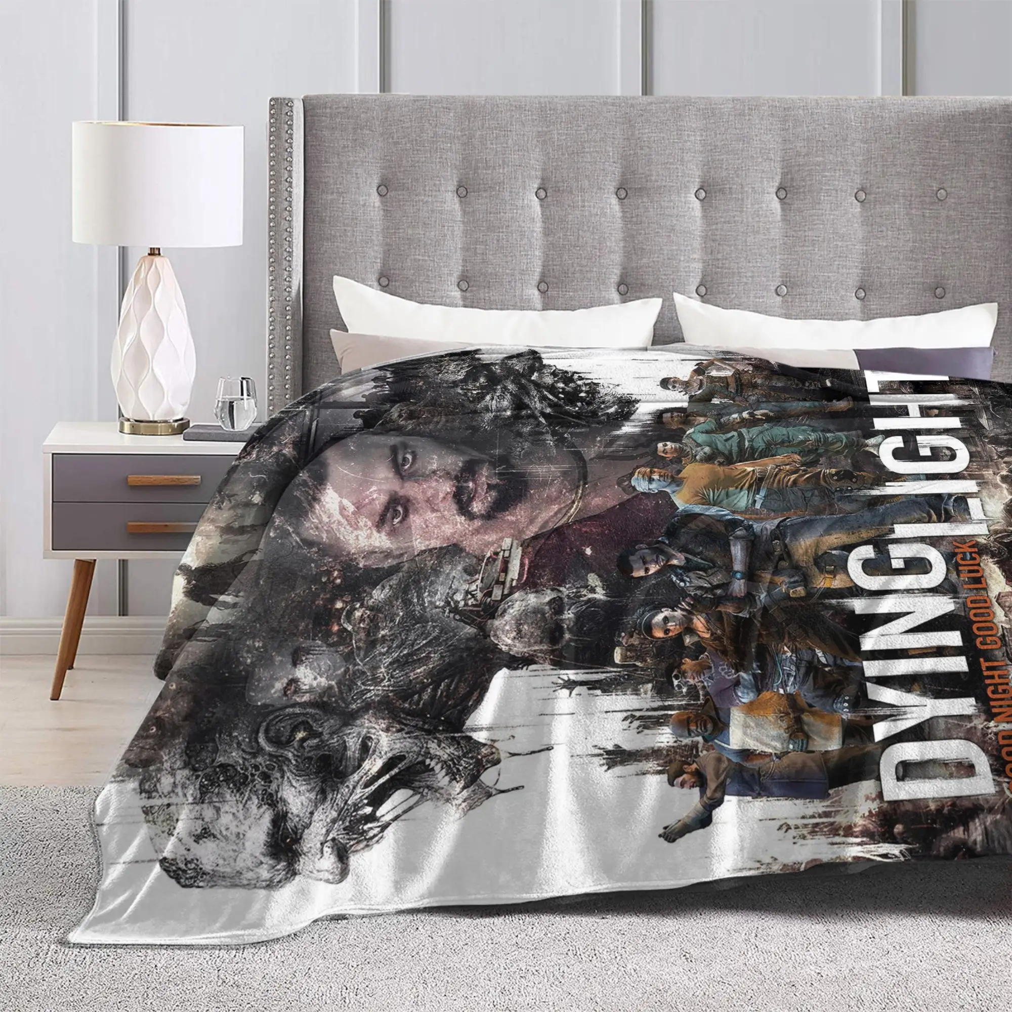 Dying Light The Beast Game Accessories البطانيات سوبر لينة المرجان الصوف أفخم رمي بطانية مريحة قطعة البساط #6