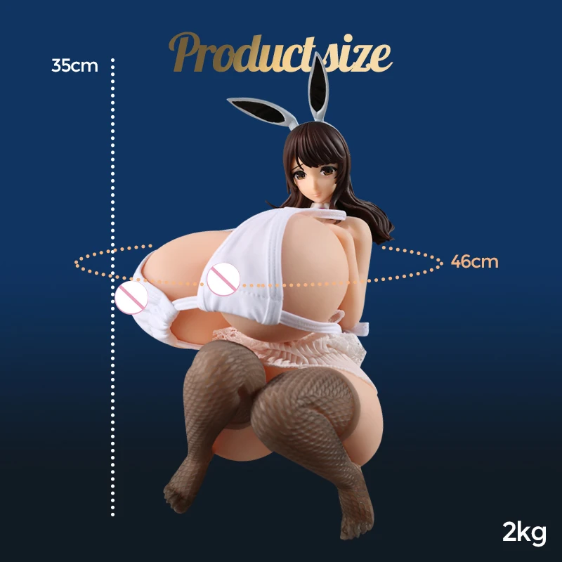 35 CM Realistic Anime Sex Doll Insertable Silicone Male Masturbation Vagina Pussy Sex Toys for Men Sex Doll Torso Sex Toys