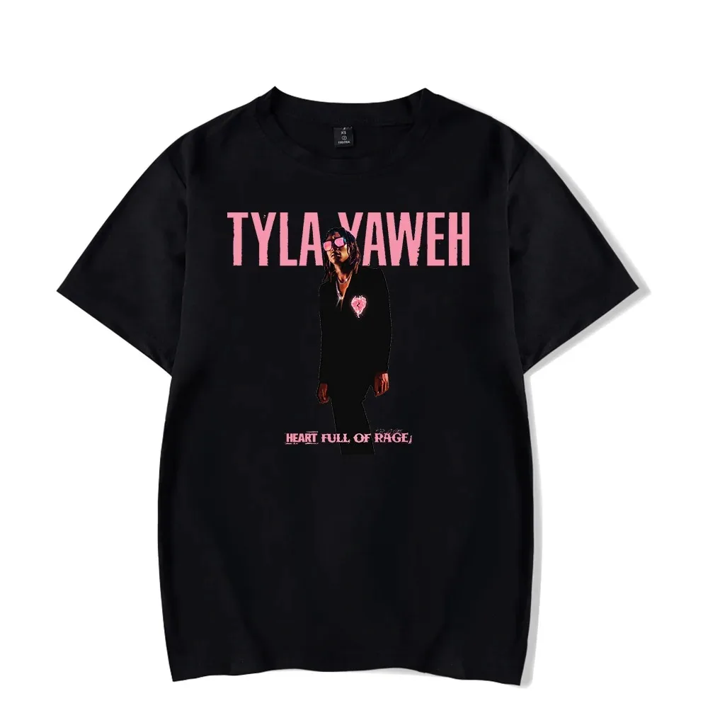 

Tyla-camiseta rapper de hip hop masculina e feminina, альбум cheio de raiva, moda unissex, camiseta casual de манга curta, merch