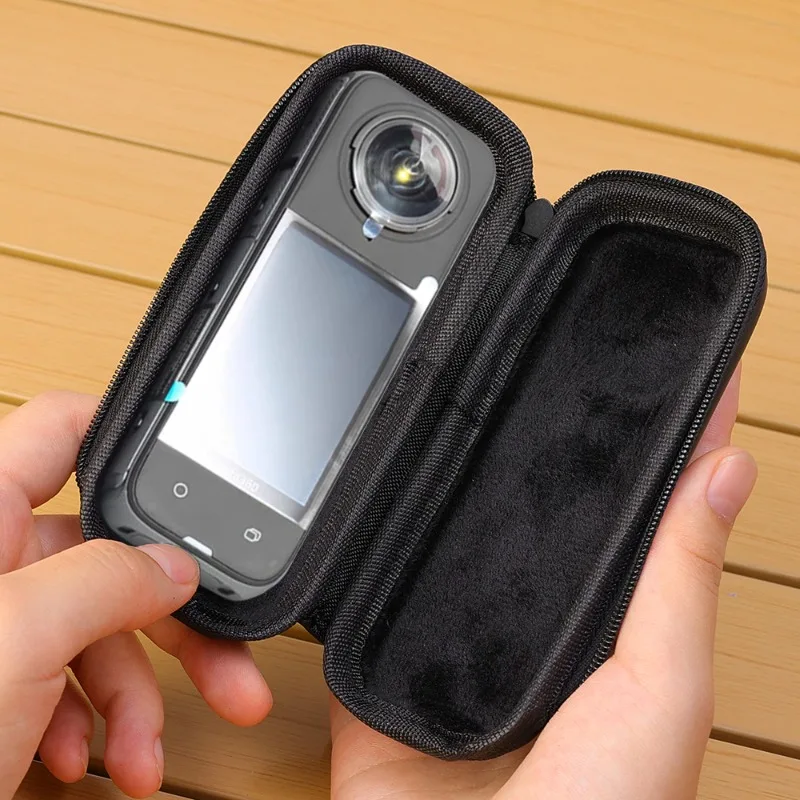 Mini Storage Case For Insta360 X4 Sport Camera Protector Portable Storage Bag 9H Hard Tempered Glass Screen Protectors Film