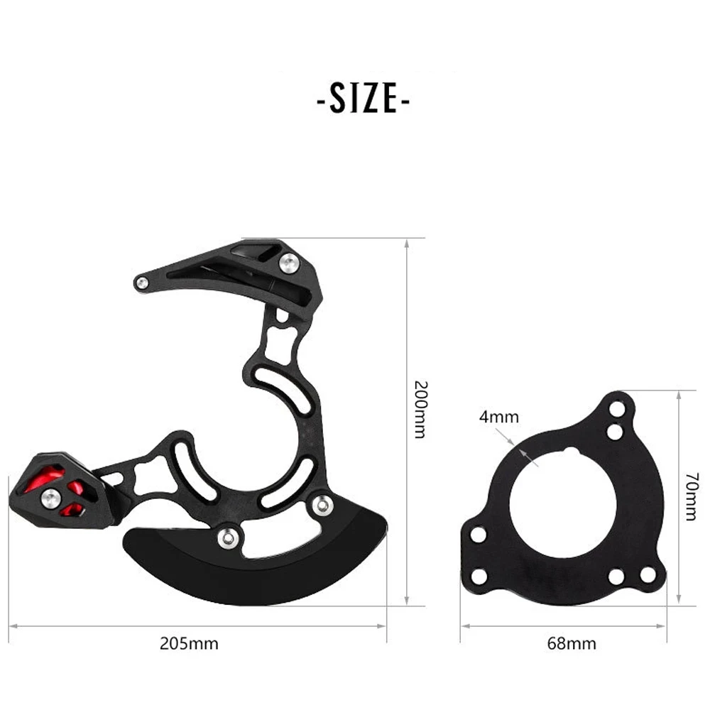 MTB Bicycle ISCG05 Chain Guide BB Mount 1x Mountain Bike Pulley Chains Stabilizer DH32-38T Chainring Protector Plate Frame Guard