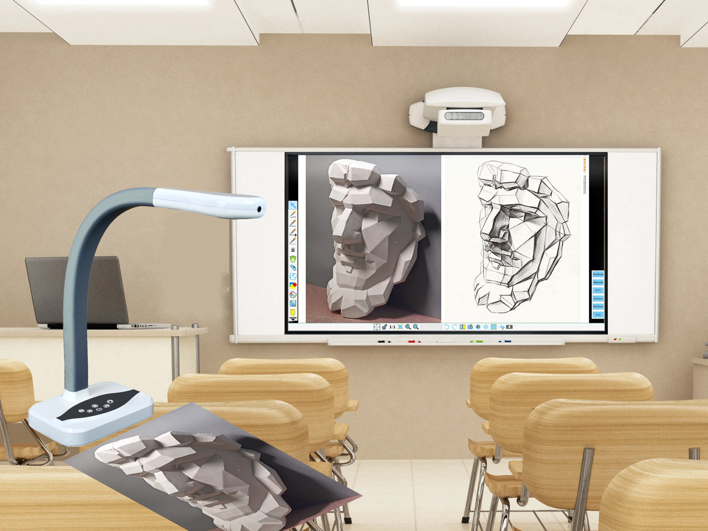 NOVO ShenMaiDi MD-R16T Scanner de Documentos USB 4K para Desktop, Visualizador e Webcam, Lançamento 2026, Produto em Estoque