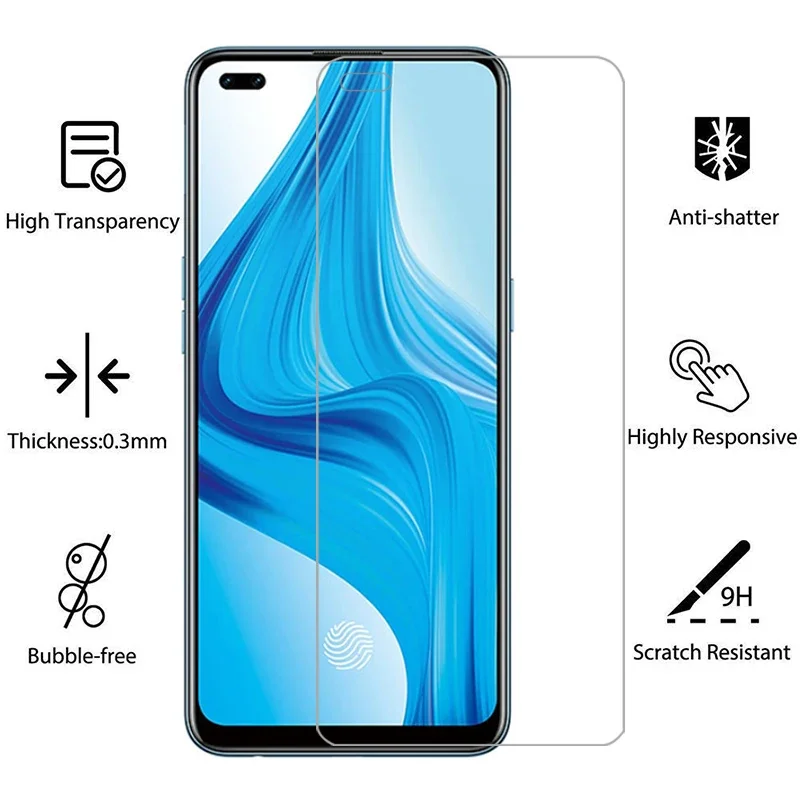 زجاج واقي لهاتف oppo f17 pro واقي للشاشة زجاج مقسى على Ops opp f 17 17f f17pro 6.43 17fpro ملحقات طبقة الأمان