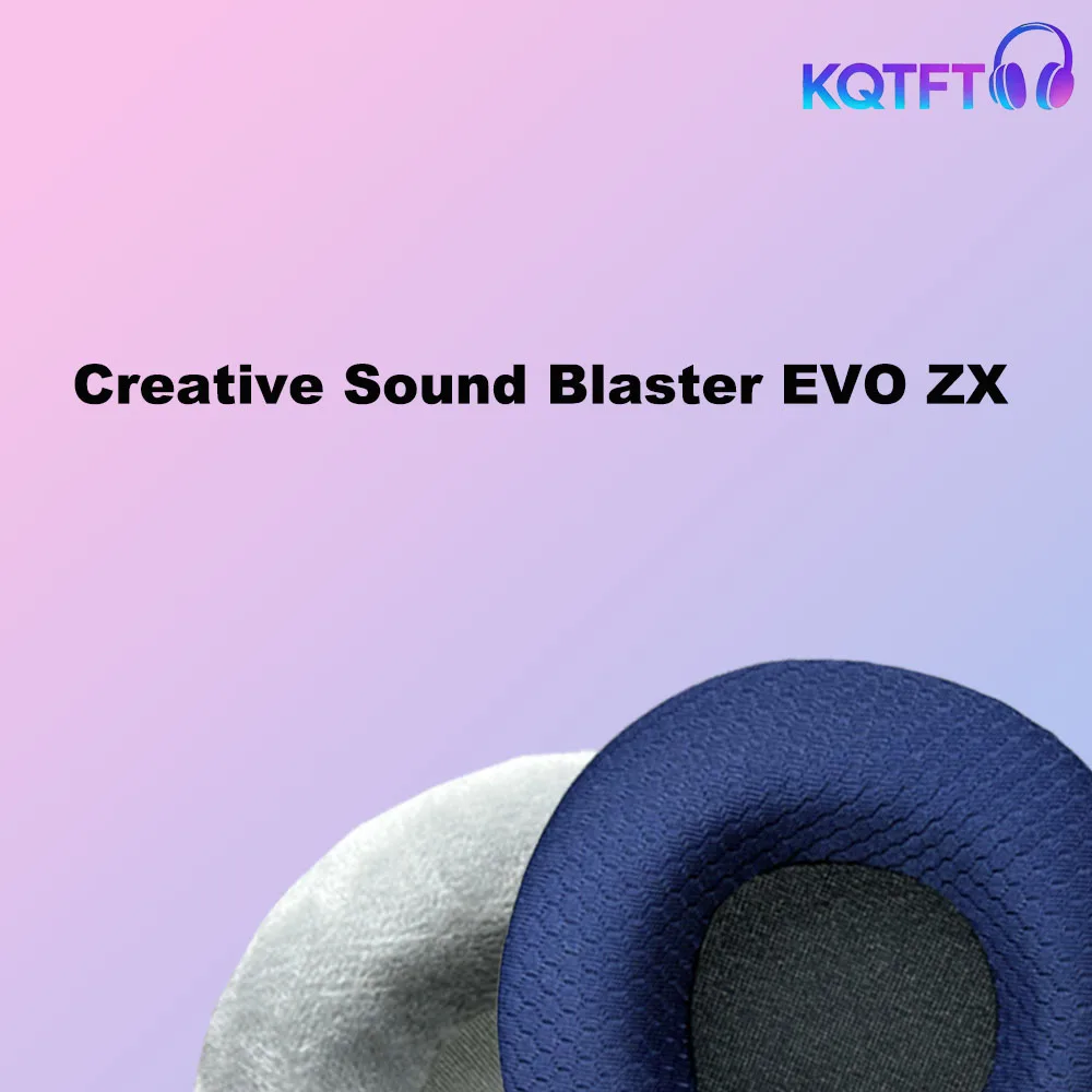 Replacement Ear Pads for Creative Sound Blaster EVO ZX Parts Leather Cushion Velvet Earmuff Headset Sleeve Cover