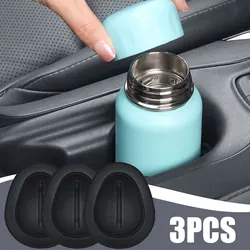 3pcs Universal Car Bottle Holder Coaster Car Water Cup Limiter Silicone Car Cup Anti Slip Mats Holder Auto Interior Accessories