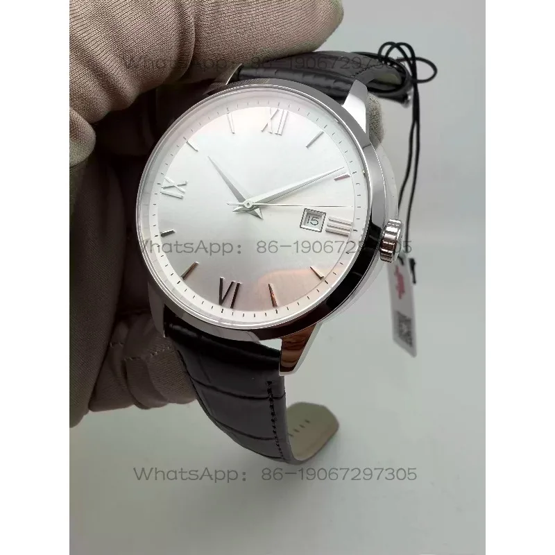 Watch large three-pin single calendar Roman scale automatic mechanical watch