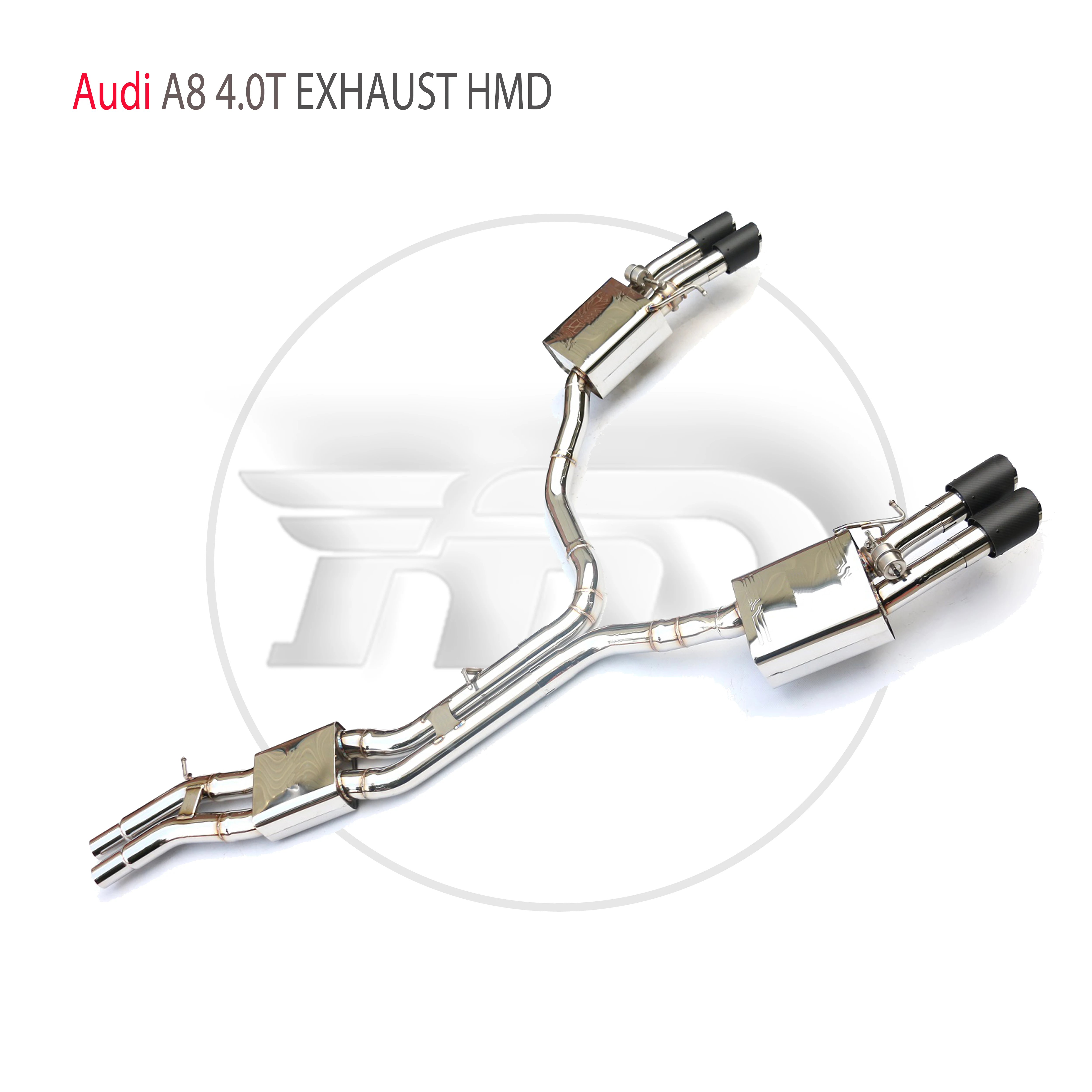 HMD Stainless Steel Exhaust System Performance Catback for Audi A8 4.0T Auto Accesorios Electronic Valve Muffler