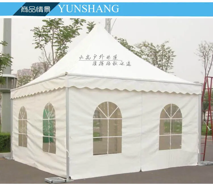 خيمة كبيرة في الهواء الطلق خيمة الزفاف الأوروبية الأنشطة الإعلانية عرض مظلة مدببة ظلة سبائك الألومنيوم خيمة المعرض #6