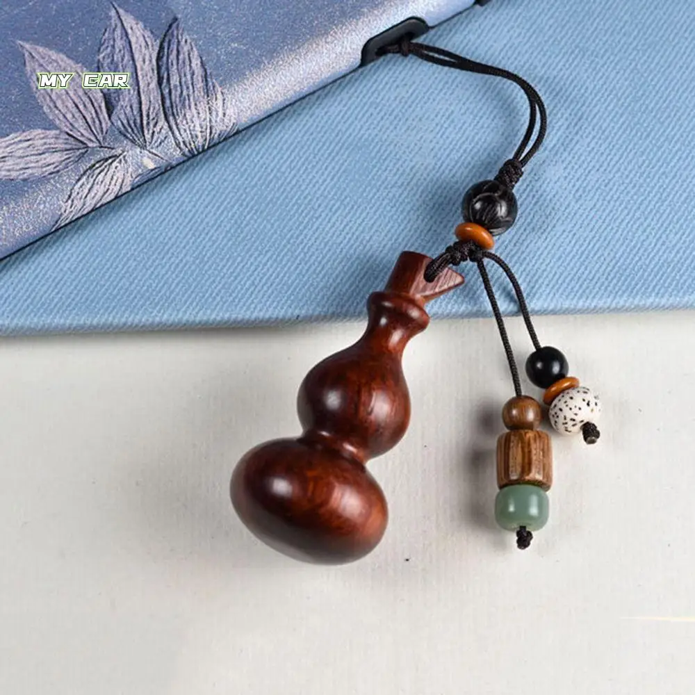 

Phone Strap Hanging Cord Car Pendent Bag Pendant Bead Wooden Gourd Keychain Mobile Phone Lanyard Car Keychain Phone Accessories