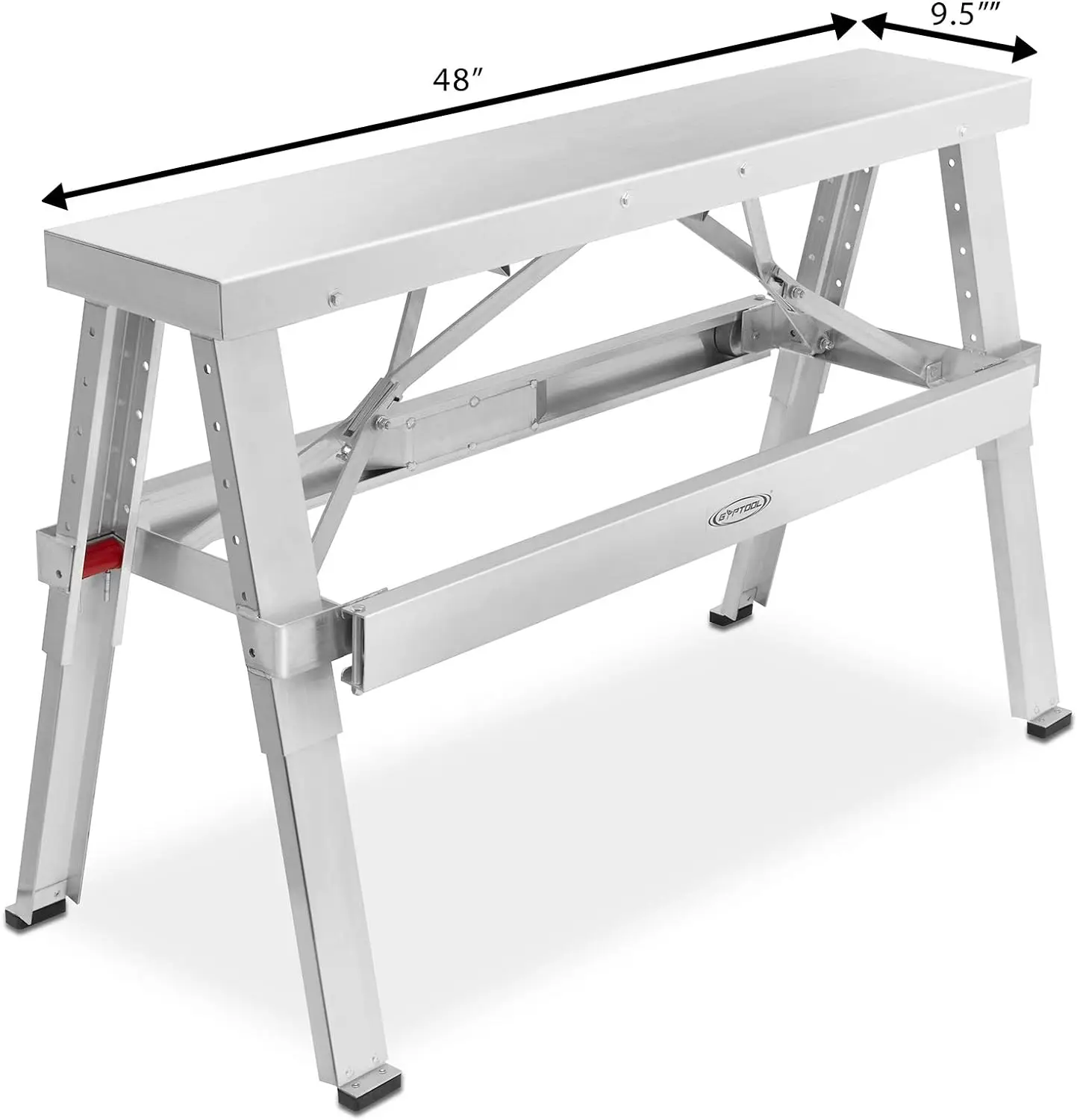 GypTool-Altura ajustável Drywall Taping e Finishing Bench, Walk-Up, 18 em 30 polegadas