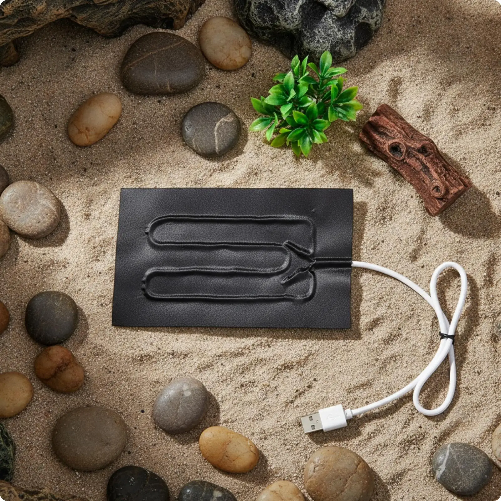 Compact USB Heating Pad Composite Material Portable Thermal Pad for Heated Clothes and Pets